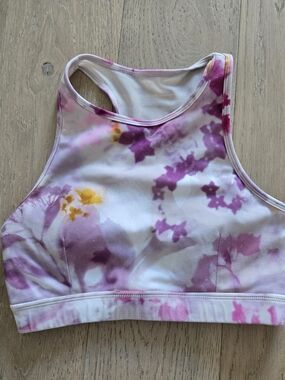 Mono B Tie-Dye Pink & Purple Sports Bra